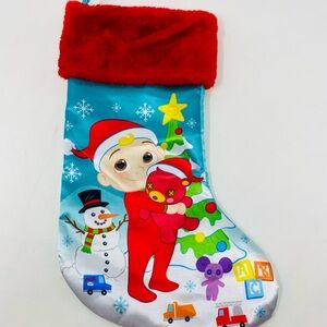 Cocomelon Festive Kids Christmas Stocking